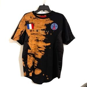 Vie+Riche Size L Black and Orangey Tan Men's Shirt